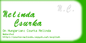 melinda csurka business card